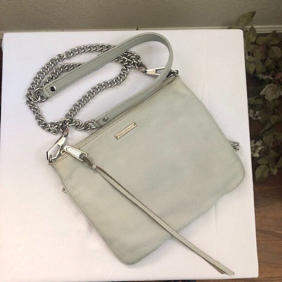 Rebecca Minkoff Crossbody Flat Chain Strap Mint - Picture 1 of 8